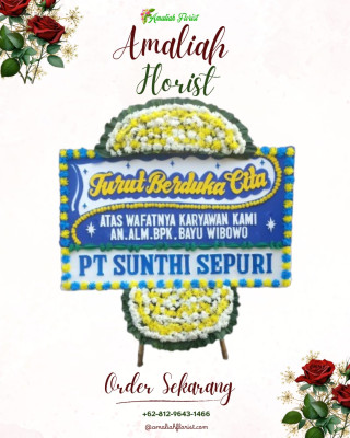 Papan Bunga Duka di Lumo