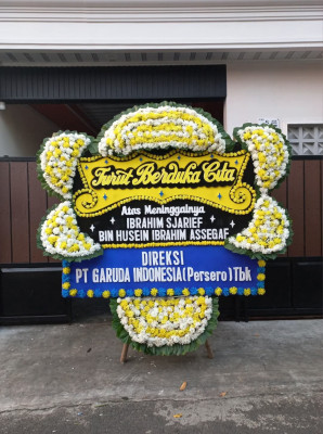 Papan Bunga Duka di Lumo