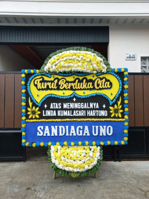 Papan Bunga Duka di Lumo